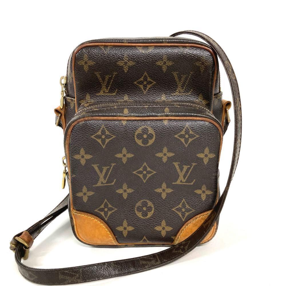 LOUIS VUITTON Authentic Brown Monogram Canvas Shoulder Bag